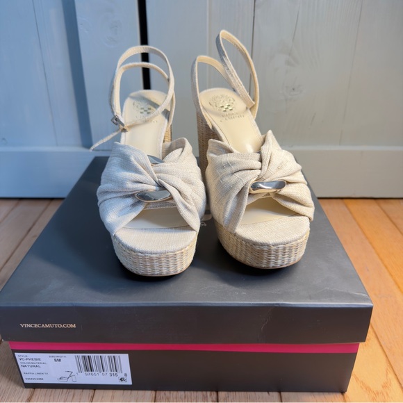 Vince Camuto Style Phebie Natural Platform Women's Sandal Sz 8. New In box - Picture 5 of 7